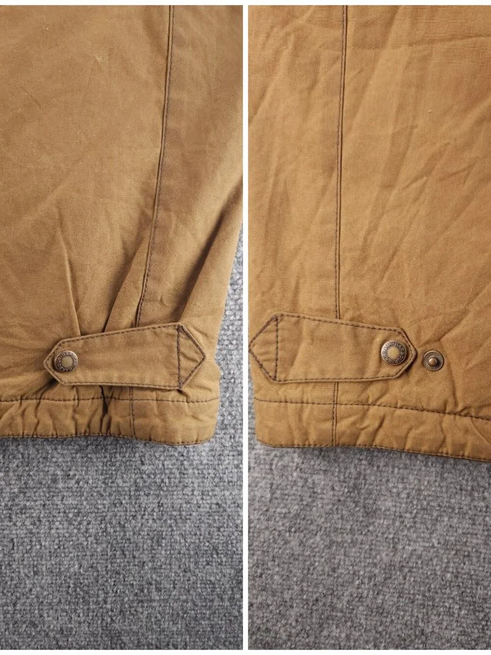 Barbour TOLK Sample Medium Light Brown Waxed Cotton Jacket Men Insulated Coat